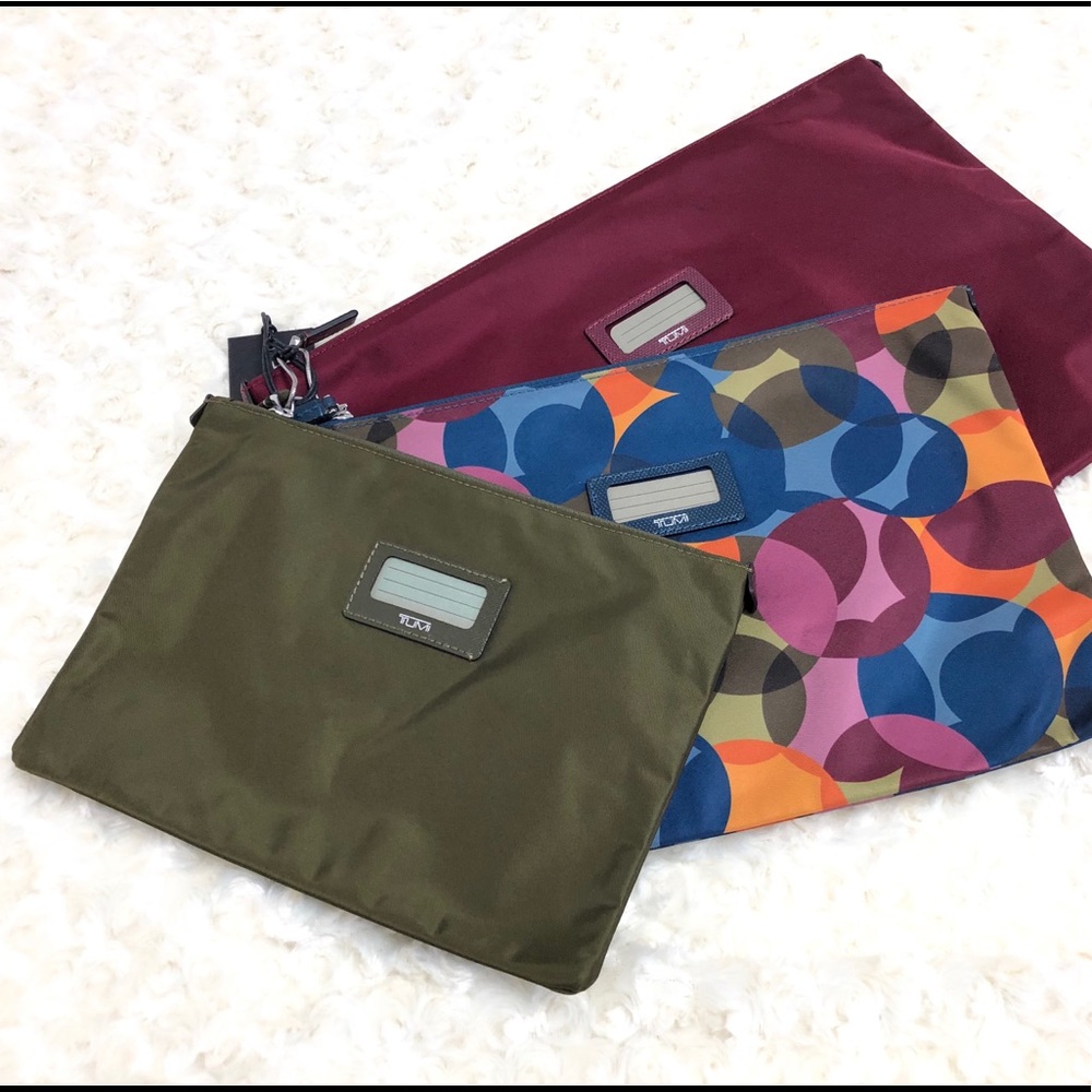 Tumi Set 3 Nylon Travel Pouches